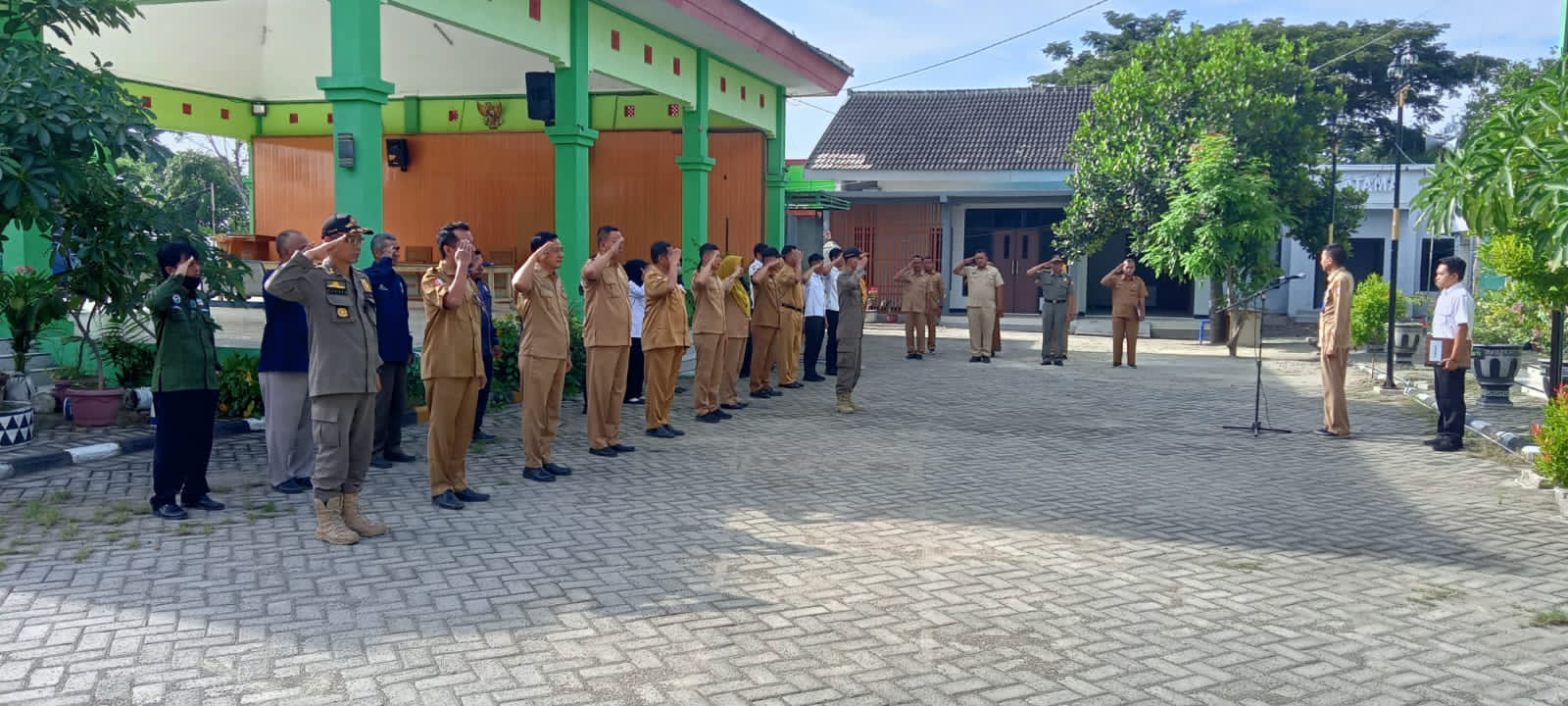 Apel Perdana Tahun 2025 di Kecamatan Kasiman: Awali Tahun dengan Semangat Baru