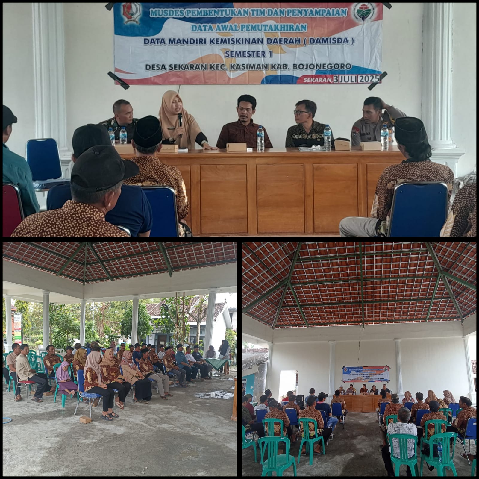 Musyawarah Desa Pemutakhiran Data Kemiskinan di Desa Sekaran, Kecamatan Kasiman