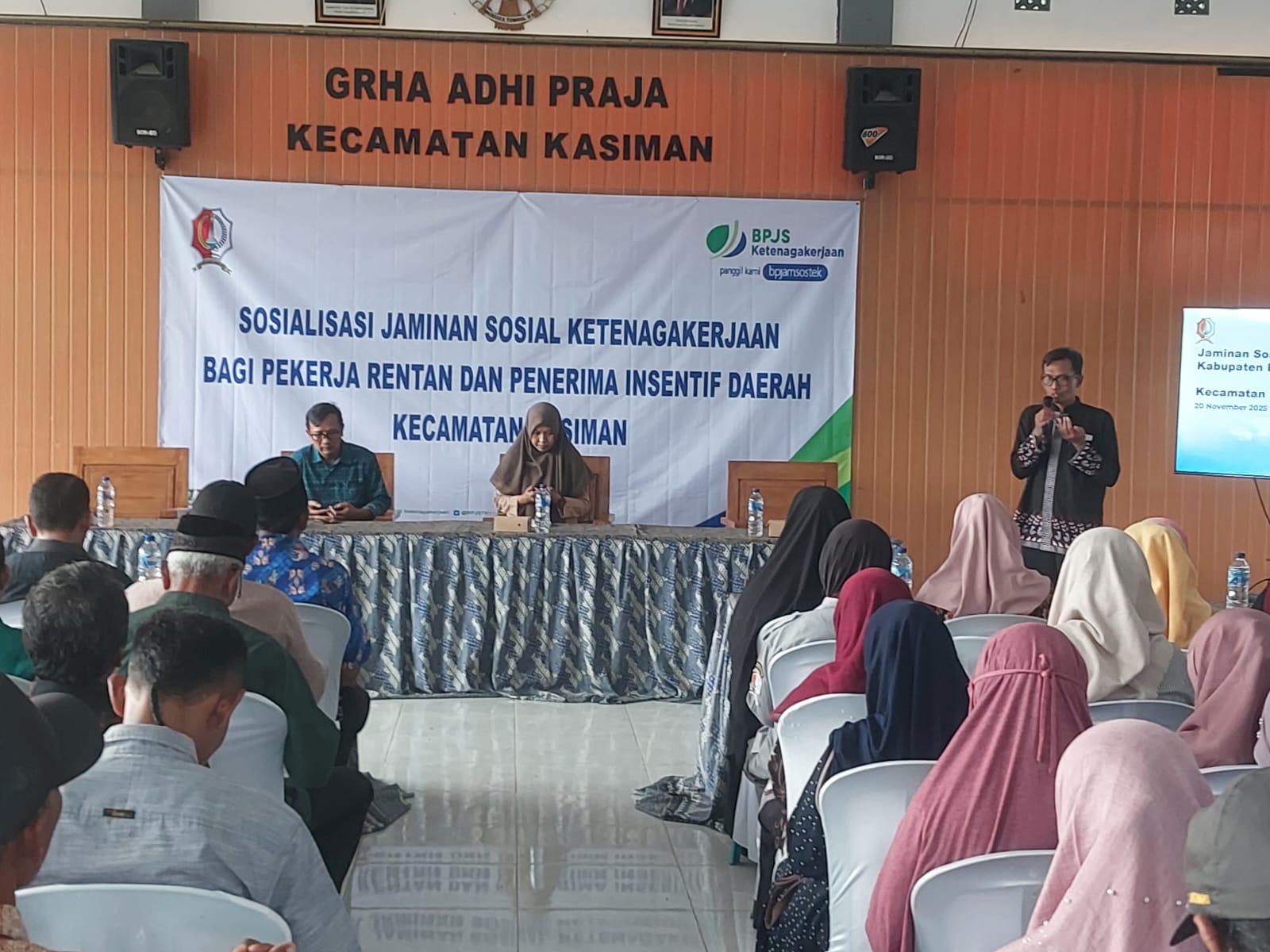 Sosialisasi Jaminan Sosial Ketenagakerjaan di Kasiman Wujudkan Perlindungan bagi Pekerja Rentan