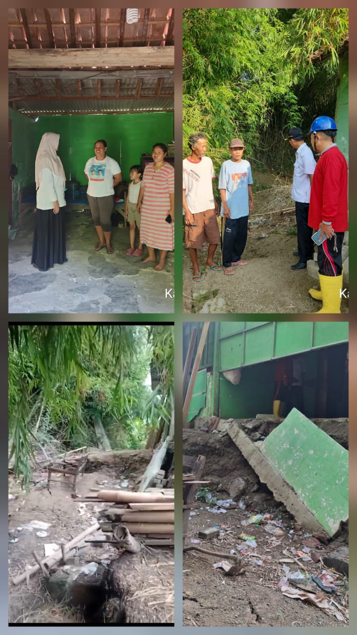 Pemantauan Longsor di Desa Tambakmerak, Kec. Kasiman — Warga Diminta Waspada
