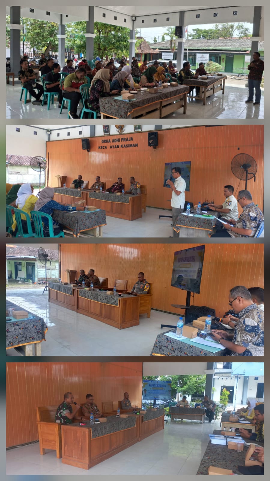 Rakor Pelaksanaan Kerja Bakti di Kecamatan Kasiman: Dukung Gerakan Gotong Royong di Desa Desa