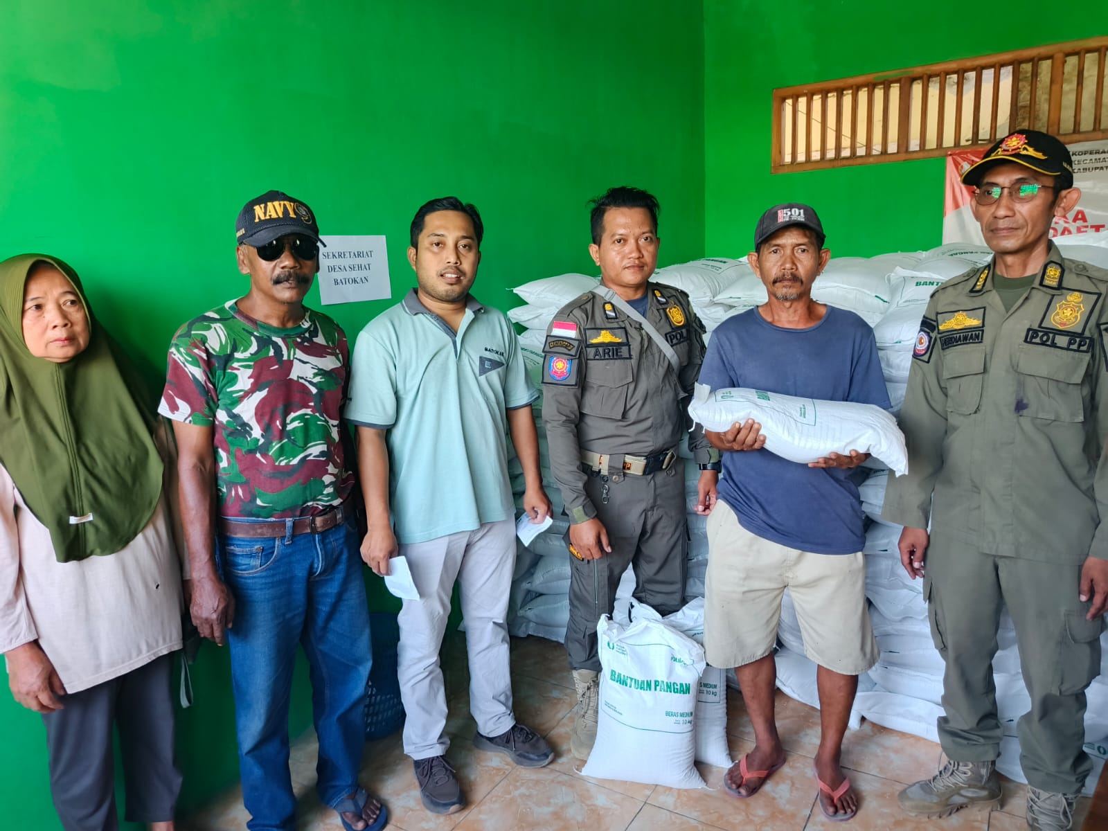 Kecamatan Kasiman Monitoring Penyaluran Bantuan Pangan Tahap 2 Tahun 2026
